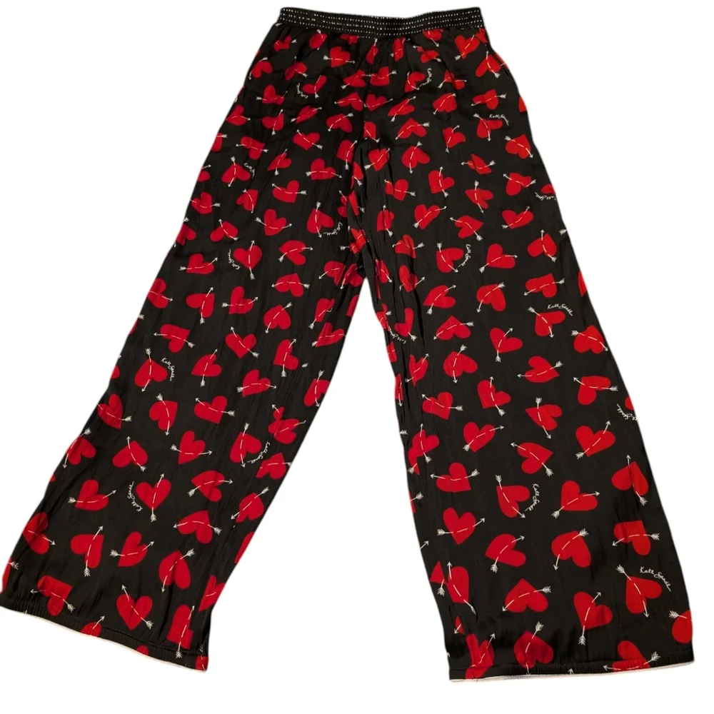 Kate Spade New York Women's Cupid Hearts‎ 2-Piece Pajama Set Size Small